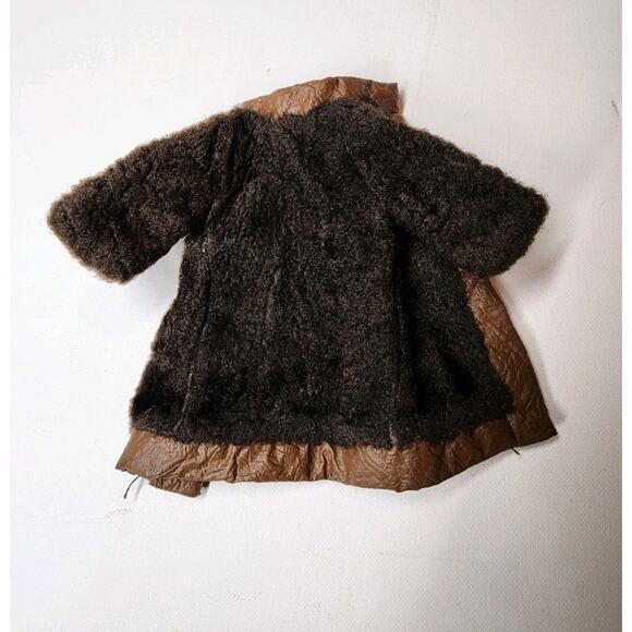 VNT 1970s Faux Fur Barbie Coat Suede And Fur Barbie Fashion Doll Lined Jacket - Picture 8 of 13